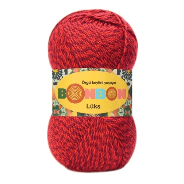 Nako Bonbon Lüx Kırmızı Muline Örgü İpliği 98564