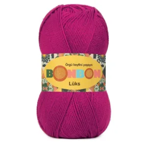 Nako Bonbon Lüx Koyu Fuşya Örgü İpliği 98678