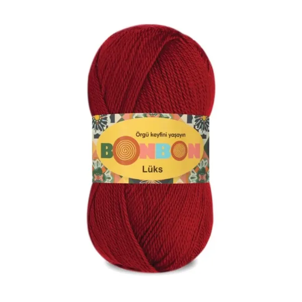 Nako Bonbon Lüx Koyu Kırmızı Örgü İpliği 98296