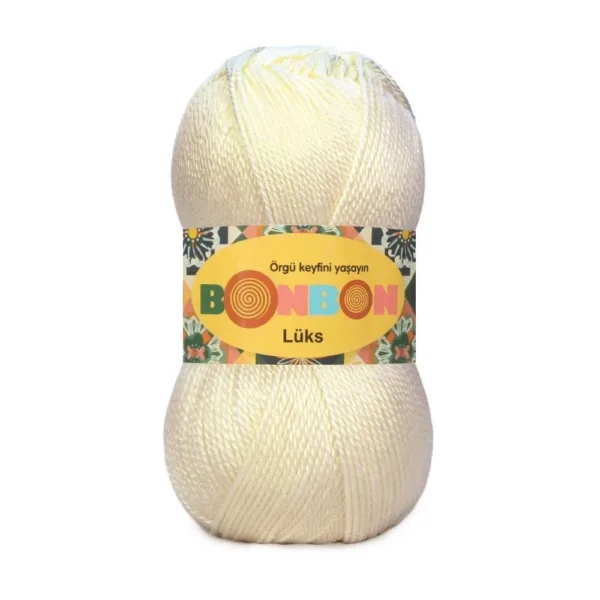 Nako Bonbon Lüx Krem Örgü İpliği 98272