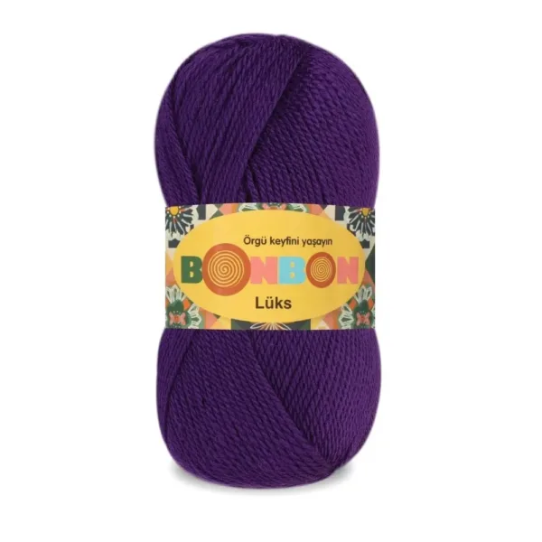 Nako Bonbon Lüx Mor Örgü İpliği 98290