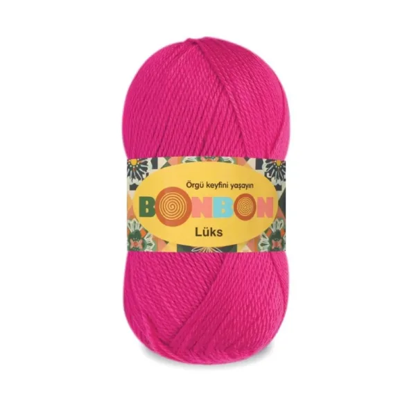 Nako Bonbon Lüx Neon Pembe Örgü İpliği