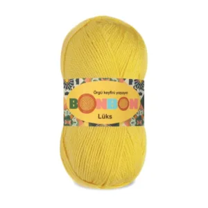 Nako Bonbon Lüx Neon Sarı Örgü İpliği 98407