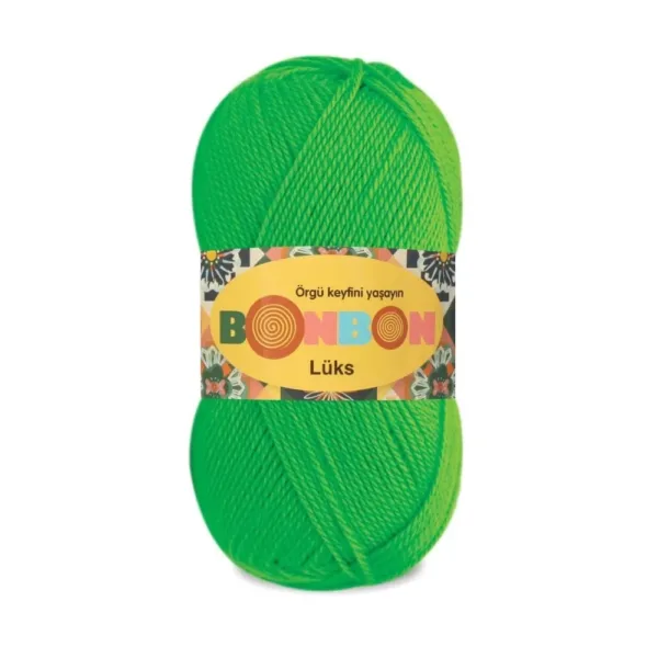 Nako Bonbon Lüx Neon Yeşil Örgü İpliği 98395