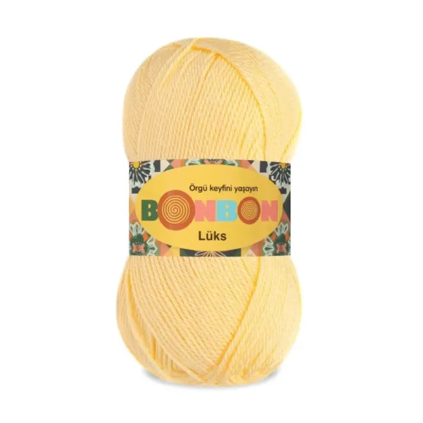 Nako Bonbon Lüx Saman Sarı Örgü İpliği 98292