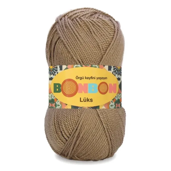 Nako Bonbon Lüx Sütlü Kahve Örgü İpliği 98515