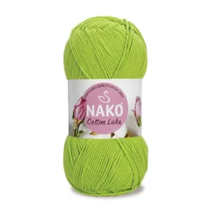 Nako Cotton Lüks Fıstık Yeşili Örgü İpliği 97567