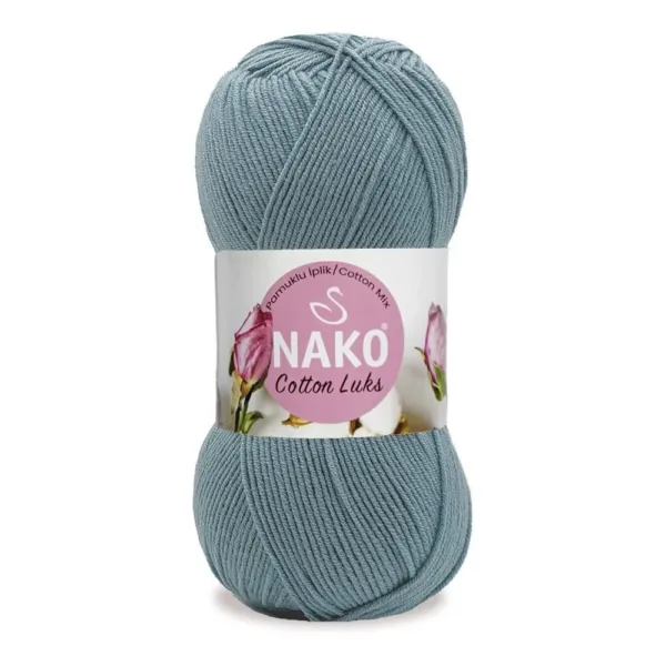 Nako Cotton Lüks Havacı Mavi Örgü İpliği 97586