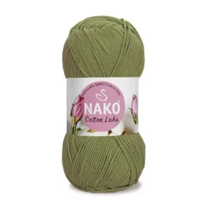 Nako Cotton Lüks Kına Yeşil Örgü İpliği 97588
