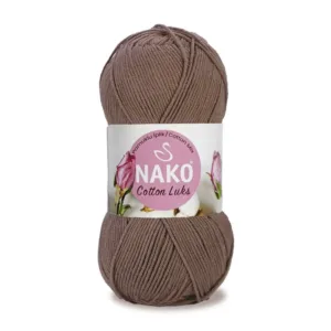 Nako Cotton Lüks Koyu Kahve Örgü İpliği 97583