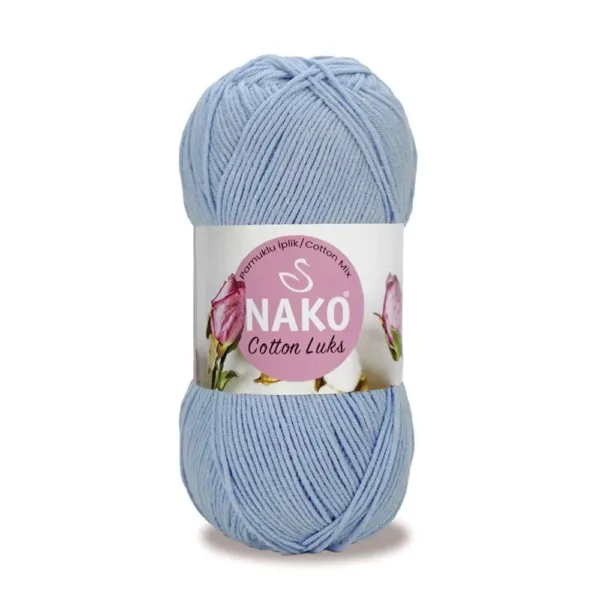 Nako Cotton Lüks Mavi Örgü İpliği 97565
