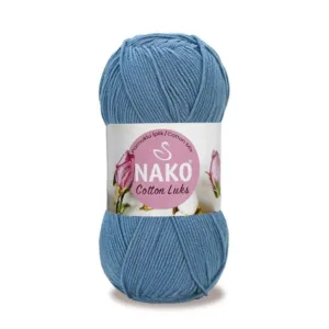 Nako Cotton Lüks Mavi Örgü İpliği 97587