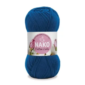 Nako Cotton Lüks Parlament Mavi Örgü İpliği 97562
