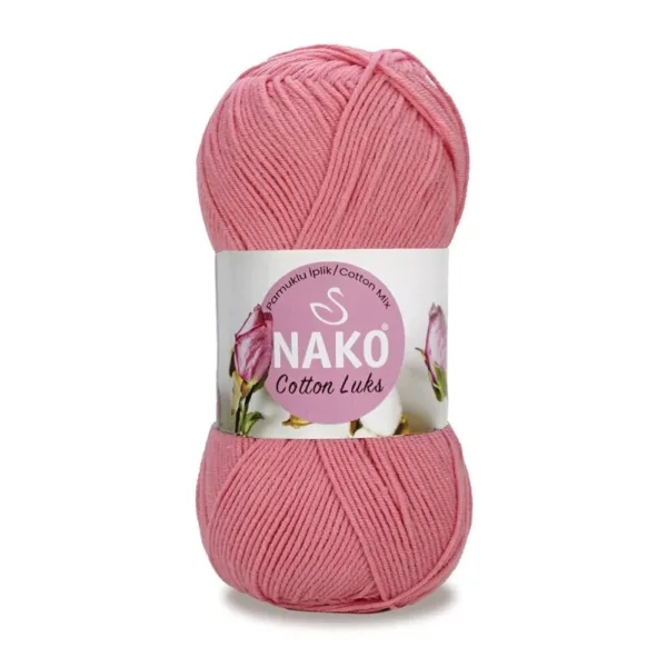 Nako Cotton Lüks Pembe Örgü İpliği 97551