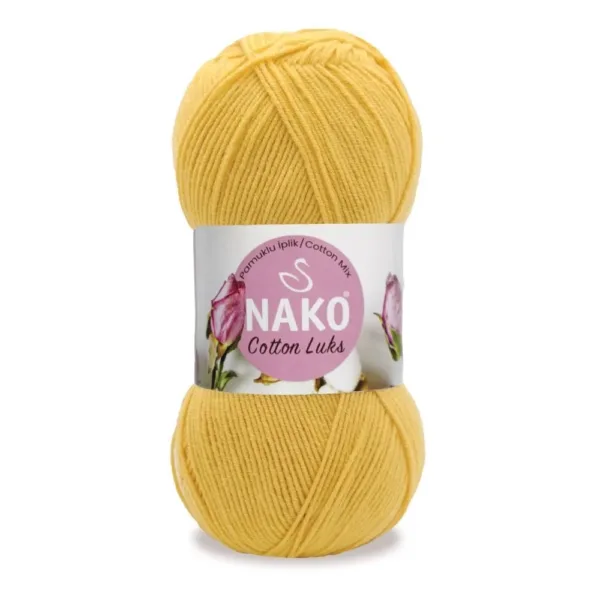 Nako Cotton Lüks Safran Örgü İpliği 97595