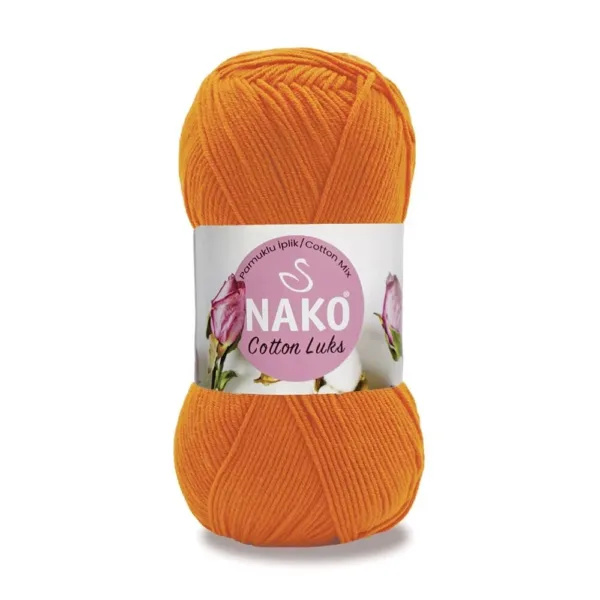 Nako Cotton Lüks Turuncu Örgü İpliği 97552