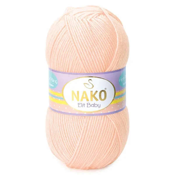Nako Elit Baby Açık Somon Bebe Örgü İpliği 03701
