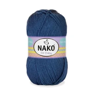 Nako Elit Baby İndigo Mavisi Bebe Örgü İpliği 05372
