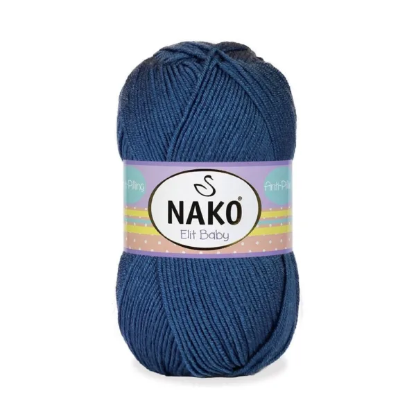 Nako Elit Baby İndigo Mavisi Bebe Örgü İpliği 05372