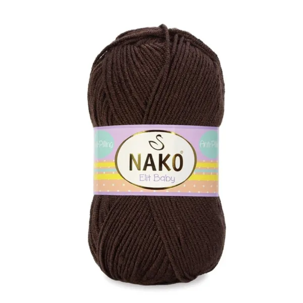 Nako Elit Baby Kızıl Kahve Bebe Örgü İpliği 04367