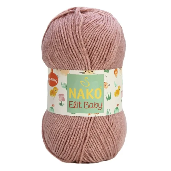Nako Elit Baby Koyu Pudra Bebe Örgü İpliği 014394