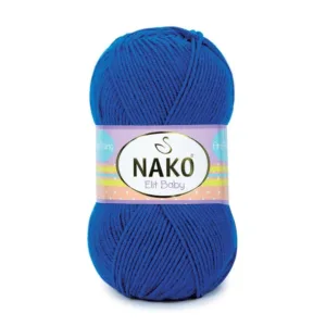 Nako Elit Baby Koyu Saks Mavi Bebe Örgü İpliği 10346