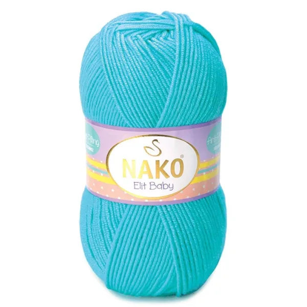 Nako Elit Baby Turkuaz Bebe Örgü İpliği 03323