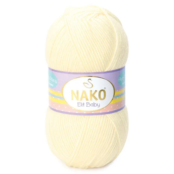 Nako Elit Baby Vanilya Bebe Örgü İpliği 02378
