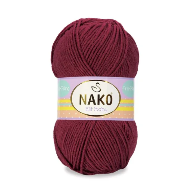 Nako Elit Baby Vişne Bebe Örgü İpliği 00178