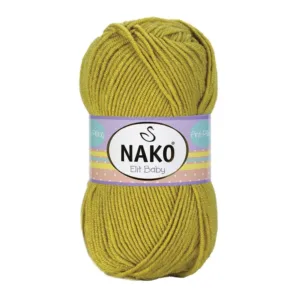 Nako Elit Baby Yağ Yeşili Bebe Örgü İpliği 06687