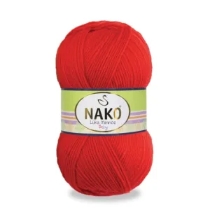 Nako Lüks Minnoş Alev Kırmızı Bebe İpliği 00207
