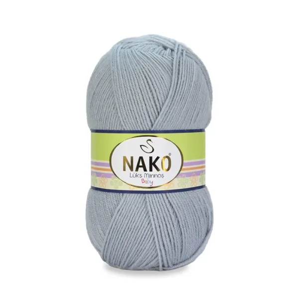 Nako Lüks Minnoş Baby Gri Bebe İpliği 05378