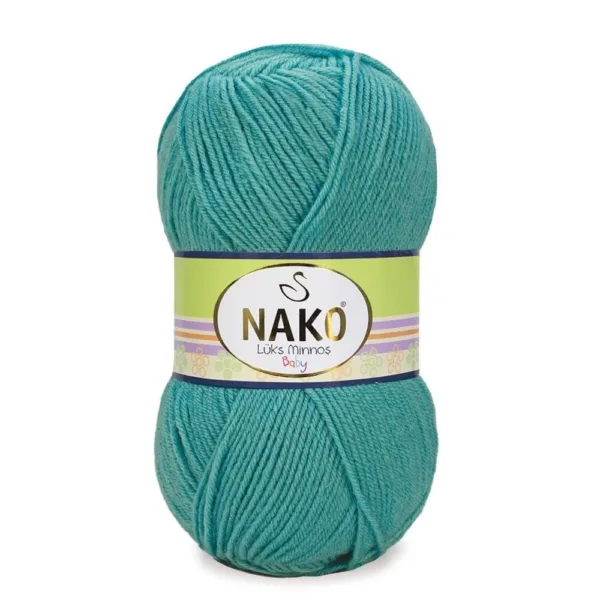 Nako Lüks Minnoş Baby Kaftan Mavi Bebe İpliği 00313