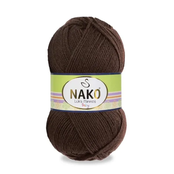 Nako Lüks Minnoş Baby Kahverengi Bebe İpliği 01182