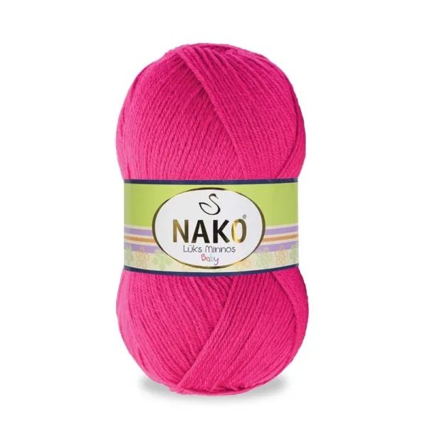Nako Lüks Minnoş Baby Kırmızı Elma Bebe İpliği 10676