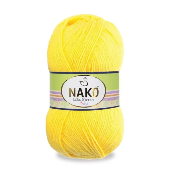 Nako Lüks Minnoş Baby Tatlı Sarı Bebe İpliği 00145