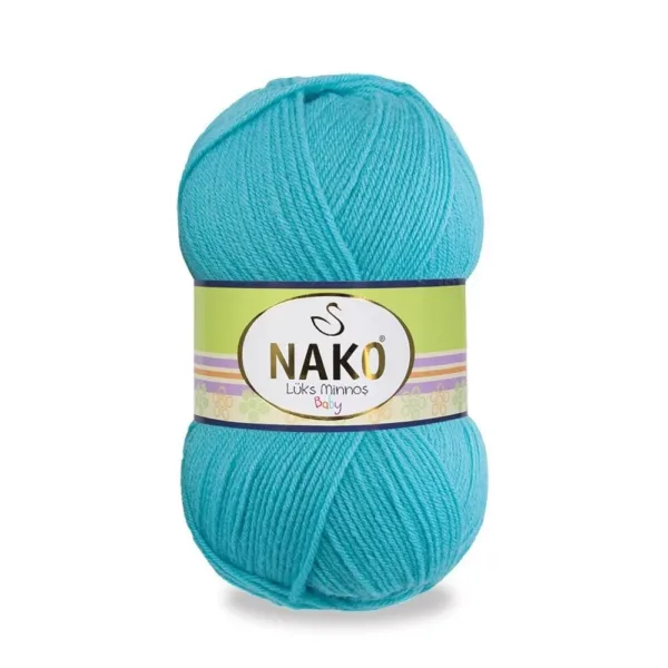 Nako Lüks Minnoş Baby Turkuaz Bebe İpliği 03323