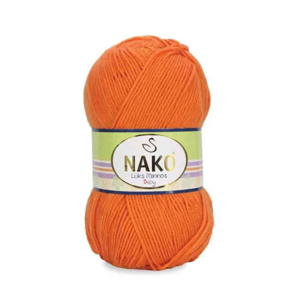 Nako Lüks Minnoş Baby Turuncu Bebe İpliği 05525