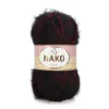 Nako Paris Kırmızı Siyah Muline Kışlık El Örgü İpliği 21306