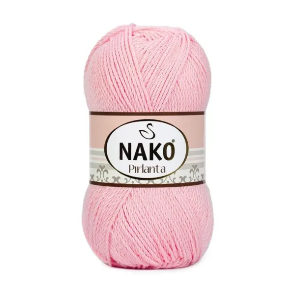 Nako Pırlanta Açık Pembe Örgü İpliği 02197