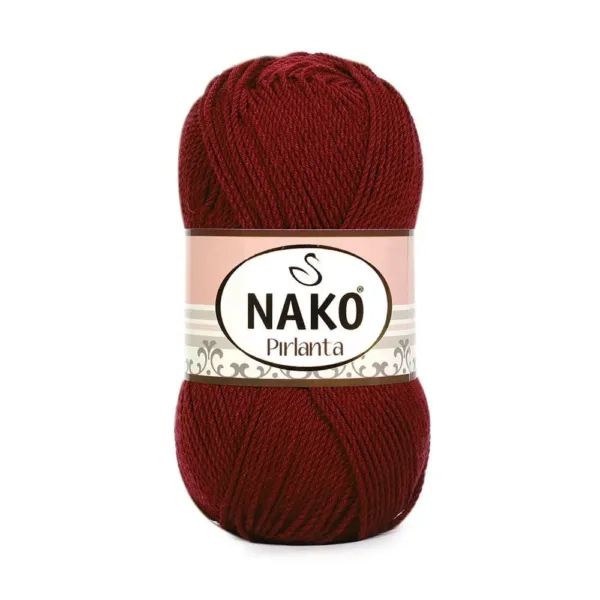 Nako Pırlanta Koyu Kırmızı Örgü İpliği 01175