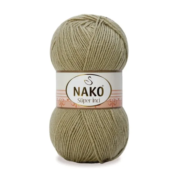 Nako Süper İnci Açık Yeşil El Örgü İpi 00405