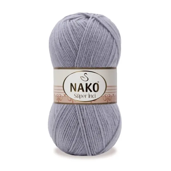 Nako Süper İnci Gri El Örgü İpi 11538