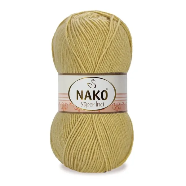 Nako Süper İnci Hardal El Örgü İpi 12480