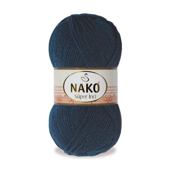 Nako Süper İnci Lacivert El Örgü İpi 03088