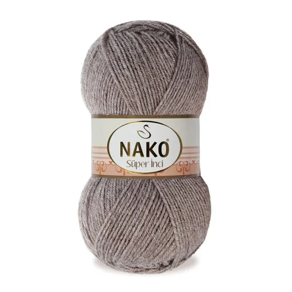 Nako Süper İnci Melanj Kahve El Örgü İpi 01367