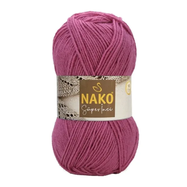 Nako Süper İnci Pembe El Örgü İpi 010507