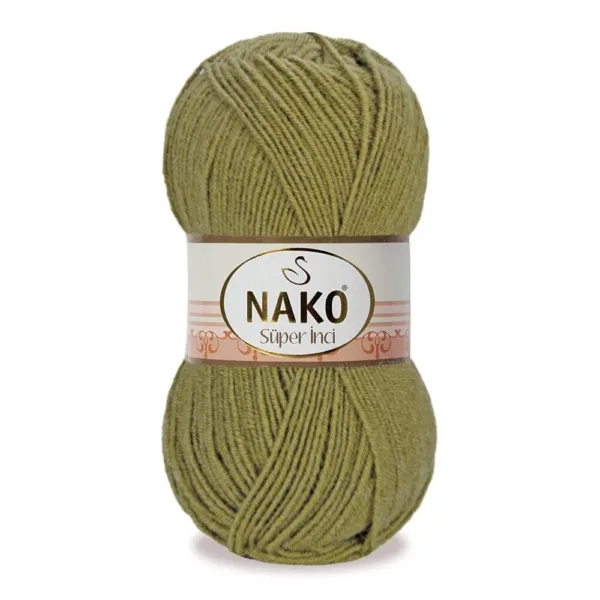 Nako Süper İnci Zeytin El Örgü İpi 13865