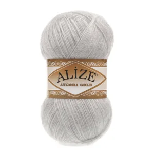 Alize Angora Gold Açık Gri Melanj Örgü İpliği 208