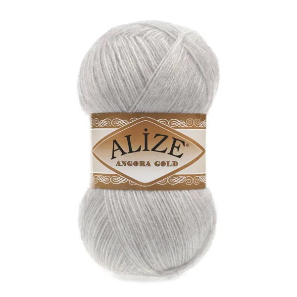 Alize Angora Gold Açık Gri Melanj Örgü İpliği 208
